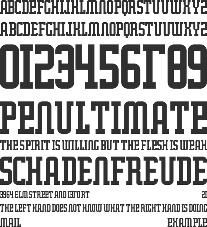 Red Hood Outlaws font preview