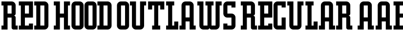 Red Hood Outlaws Regular font