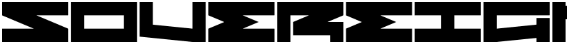 Sovereign State Regular font
