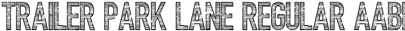 Trailer Park Lane Regular font