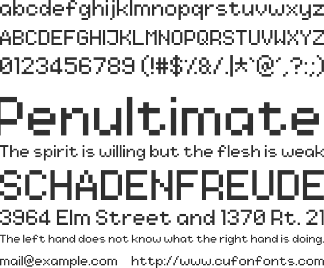 Nineteen Ninety Three font preview