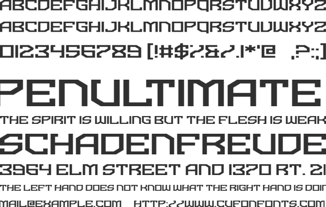 Dominian font preview