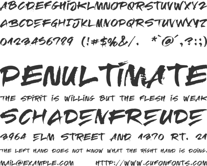 RElapse font preview