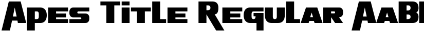 Apes Title Regular font