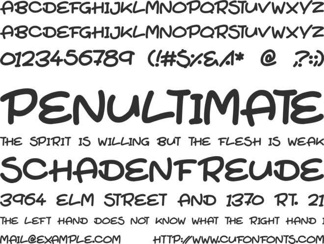 Super Turnips font preview