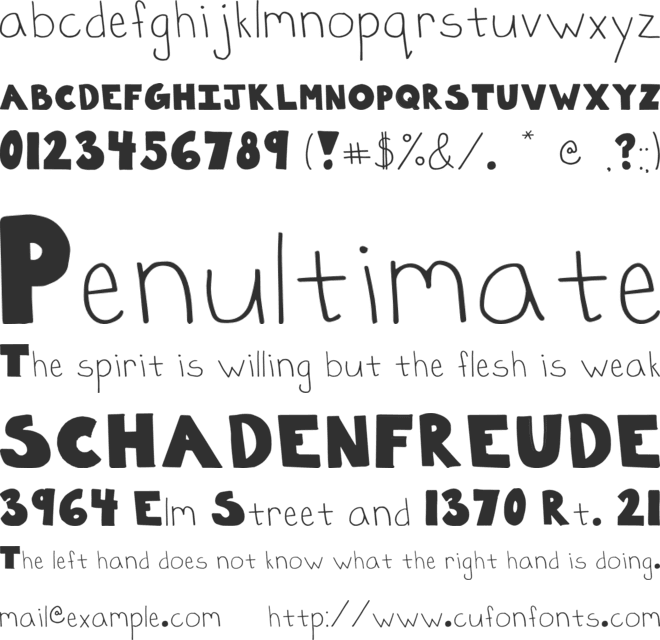 Poppies font preview