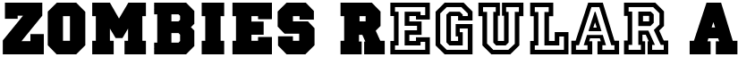 ZOMBIES Regular font