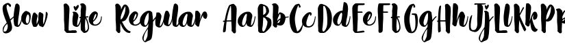 Slow Life Regular font