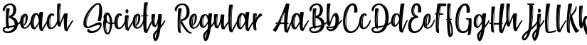 Beach Society Regular font