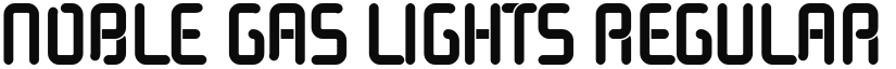 Noble Gas lights font download