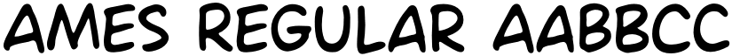 Ames Regular font