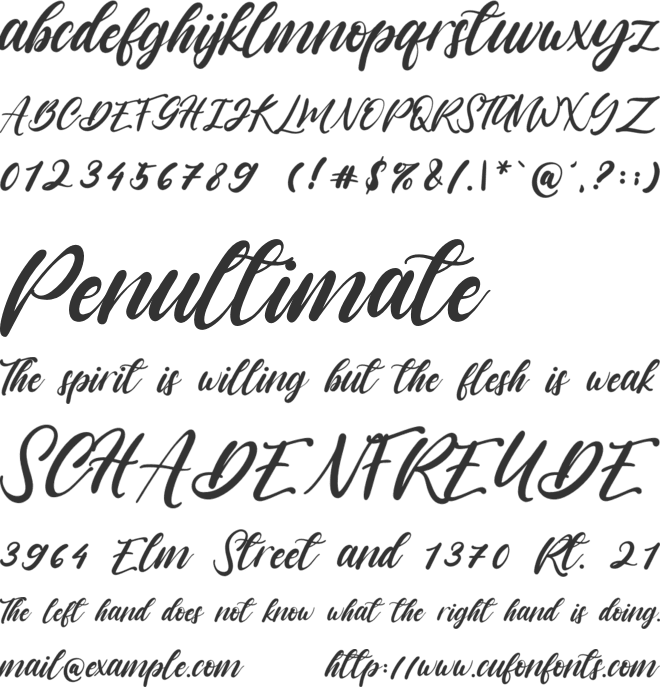vagnotie font preview