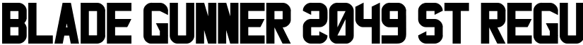 Blade Gunner 2049 St Regular font