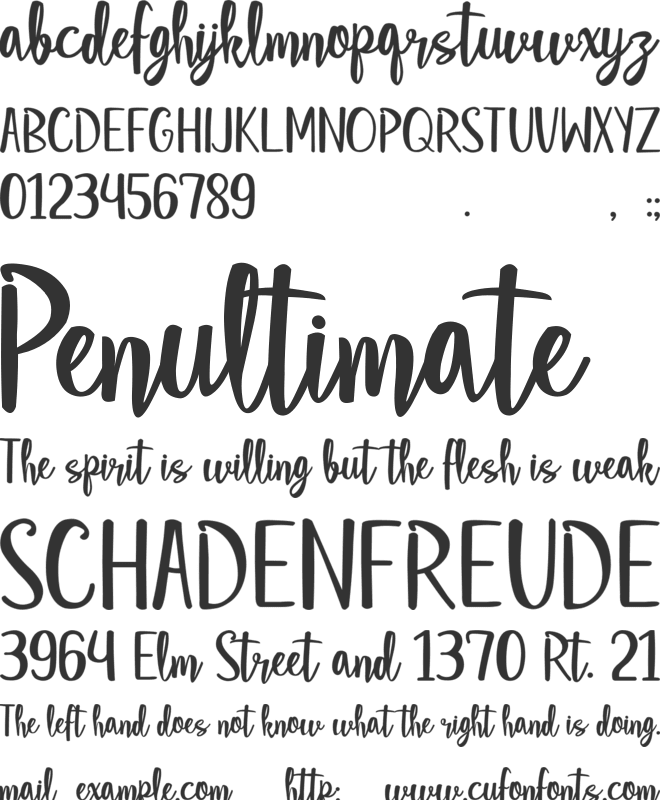 Star Strella font preview