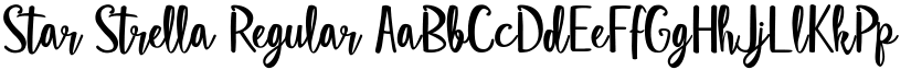 Star Strella Regular font