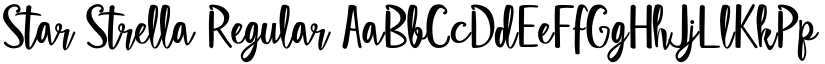 Star Strella Regular font