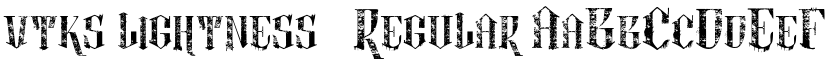vtks lightness 2 Regular font