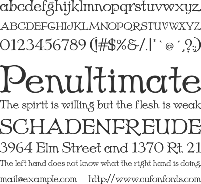 Echedo font preview