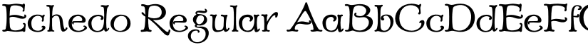 Echedo Regular font