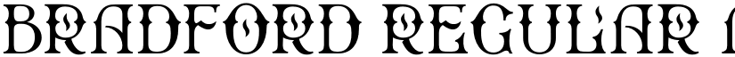 Bradford Regular font