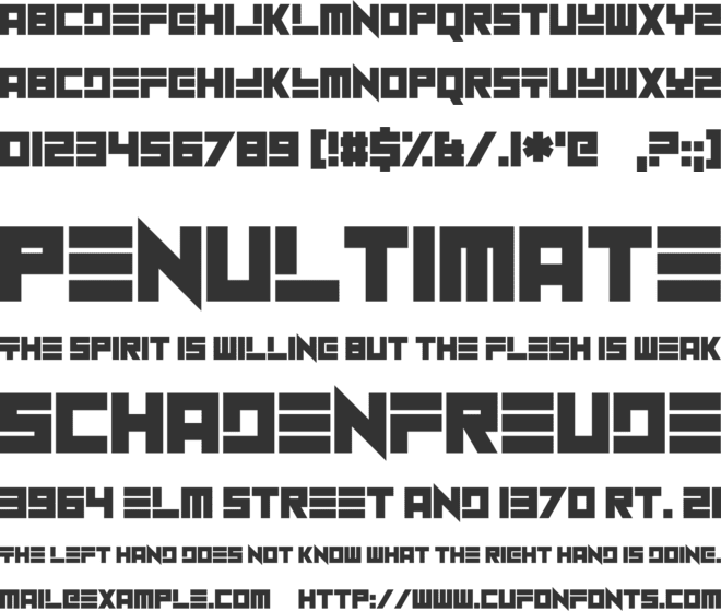 Nu Home font preview