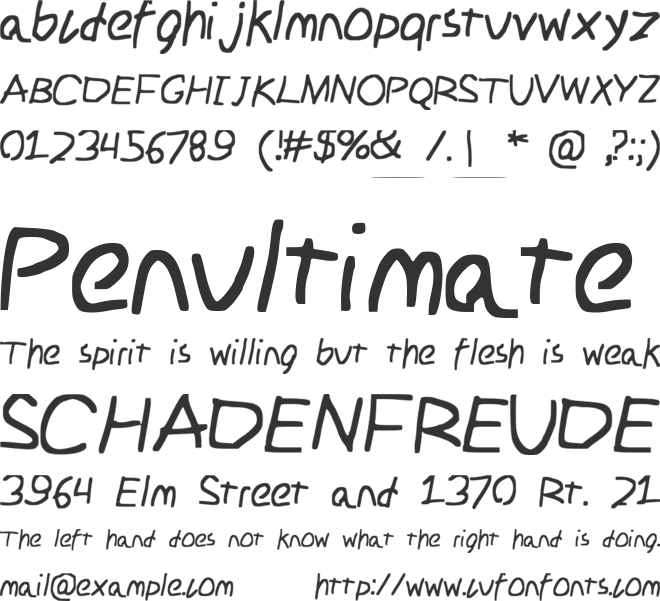 School_Daze font preview