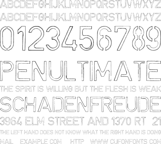 Douse font preview