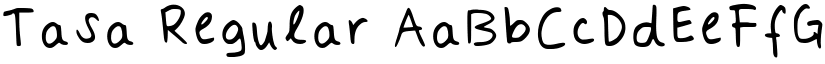 Tasa Regular font