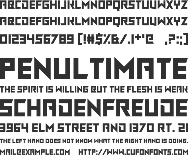 Chasing Rabbits font preview