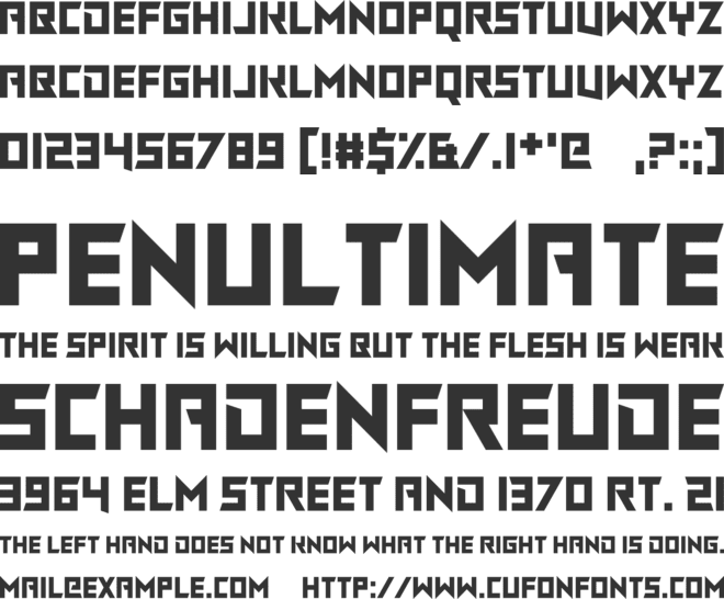 Chasing Rabbits font preview