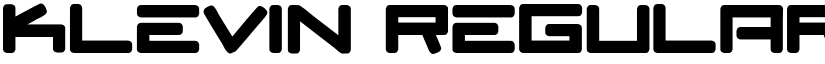 Klevin Regular font