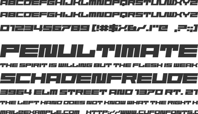 Starbirl font preview