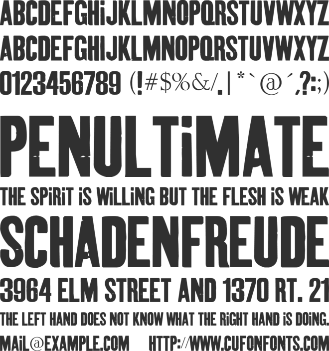 BecauseYouWereHome font preview