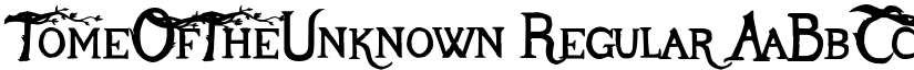 TomeOfTheUnknown font download