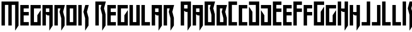 Megarok Regular font