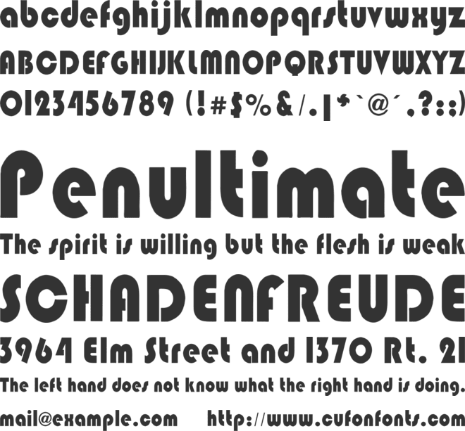 Biblioglyphs font preview