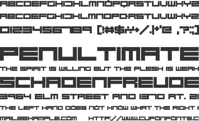 Robot Blocks font preview