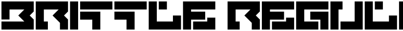 Brittle Regular font