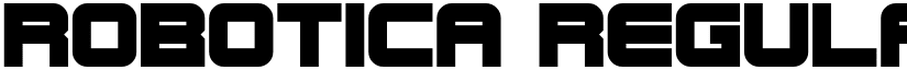 Robotica Regular font