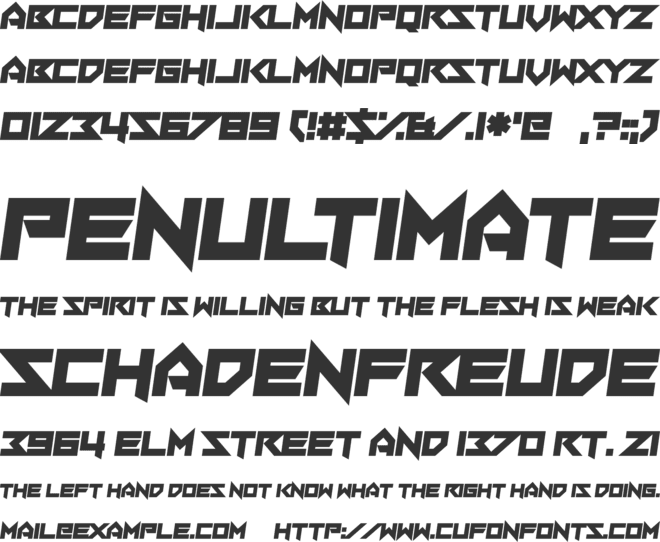 Sacred Hertz font preview