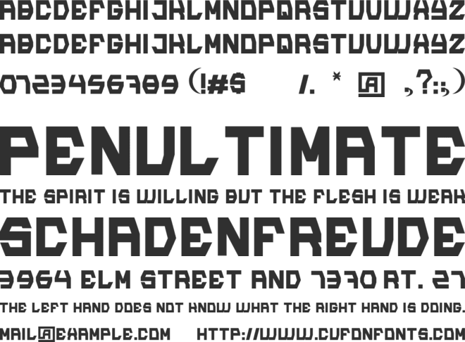 Ample font preview