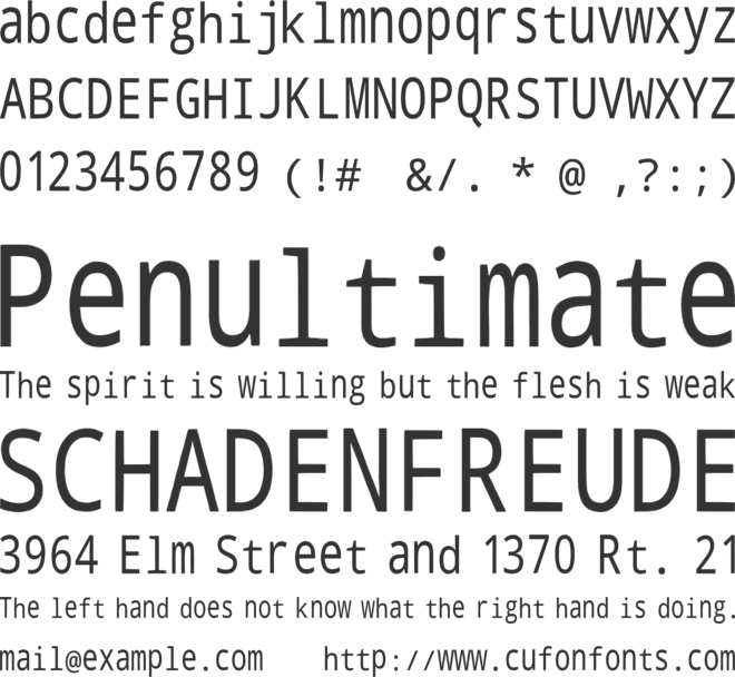 Long Live font preview