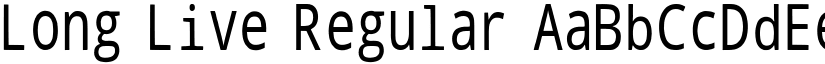 Long Live Regular font