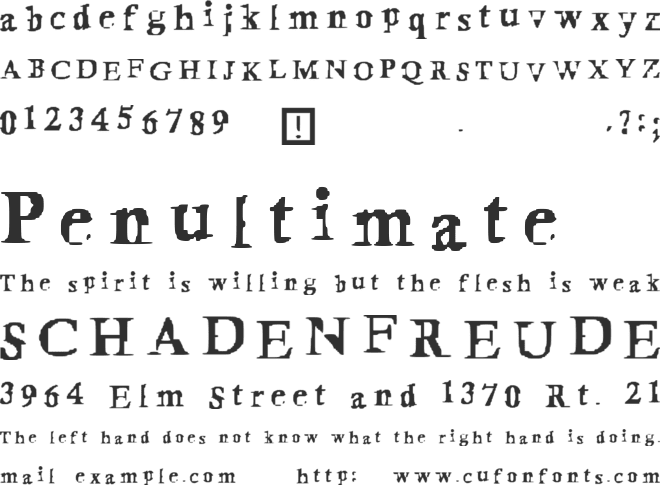 Appmia Hex font preview