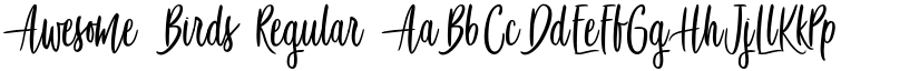 Awesome Birds Regular font