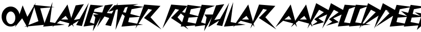 Onslaughter Regular font