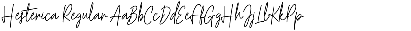Hesterica Regular font