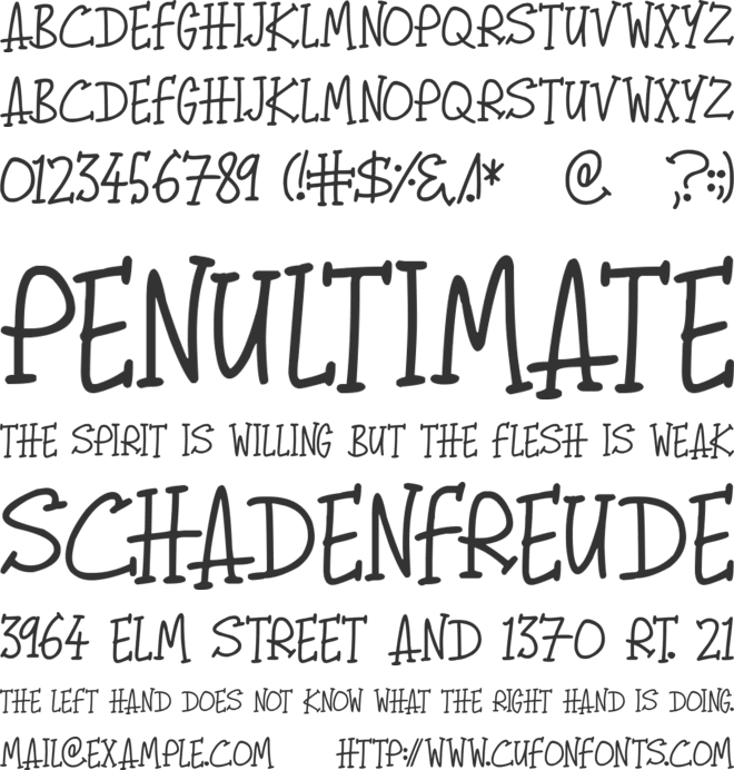 Begorra font preview