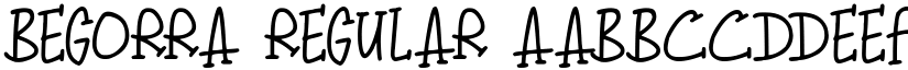 Begorra Regular font
