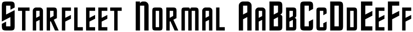 Starfleet Normal font